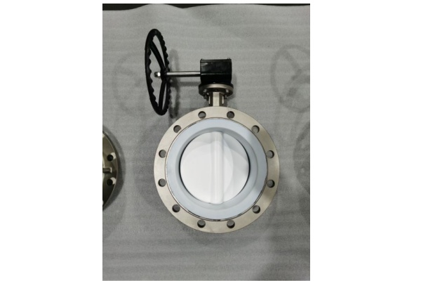 Flanged end PTFE seat butterfly vlave PN16