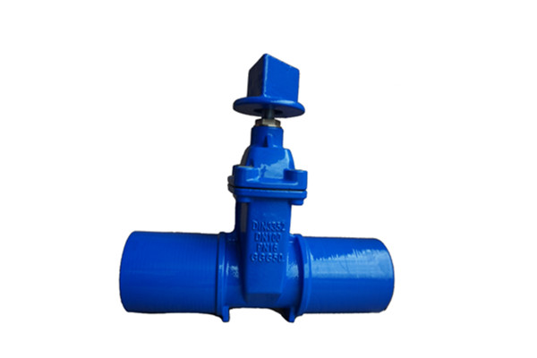 spigot end resilient non-rising stem gate valve ductile iron PN16